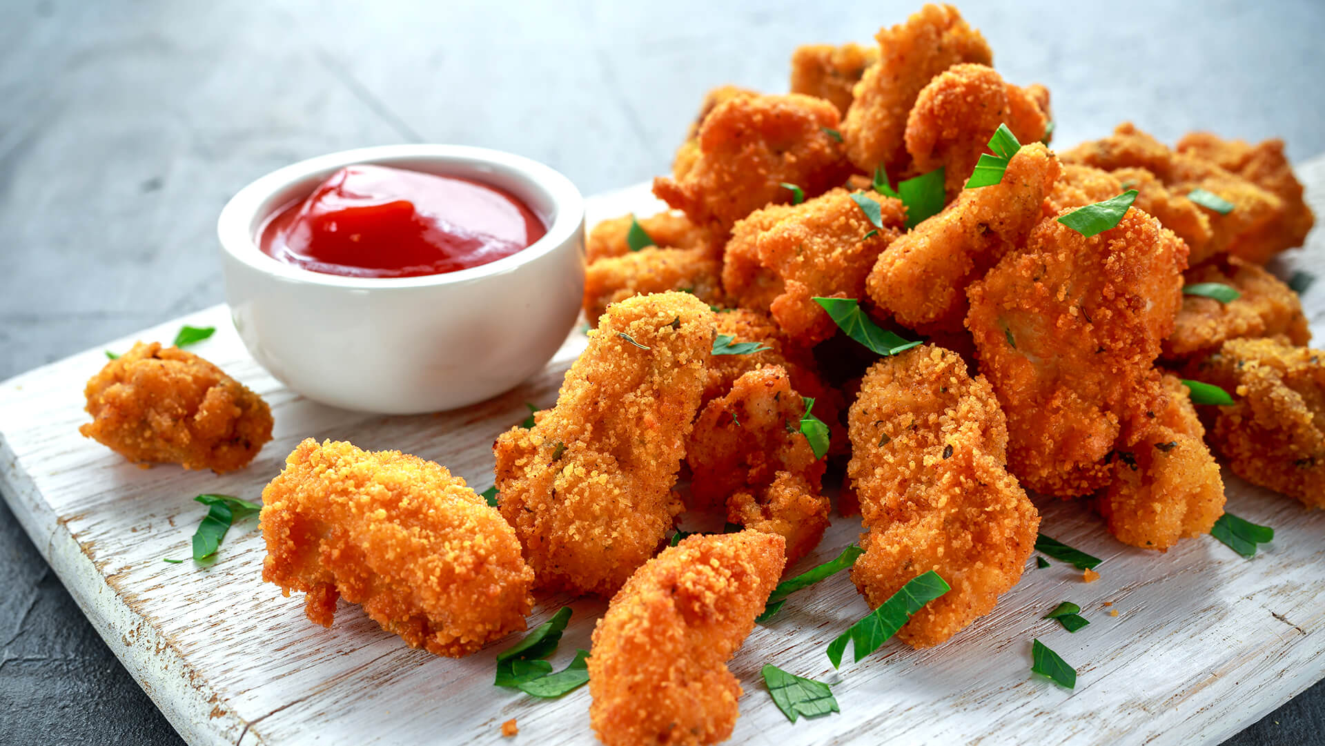 Crunchy chicken fried